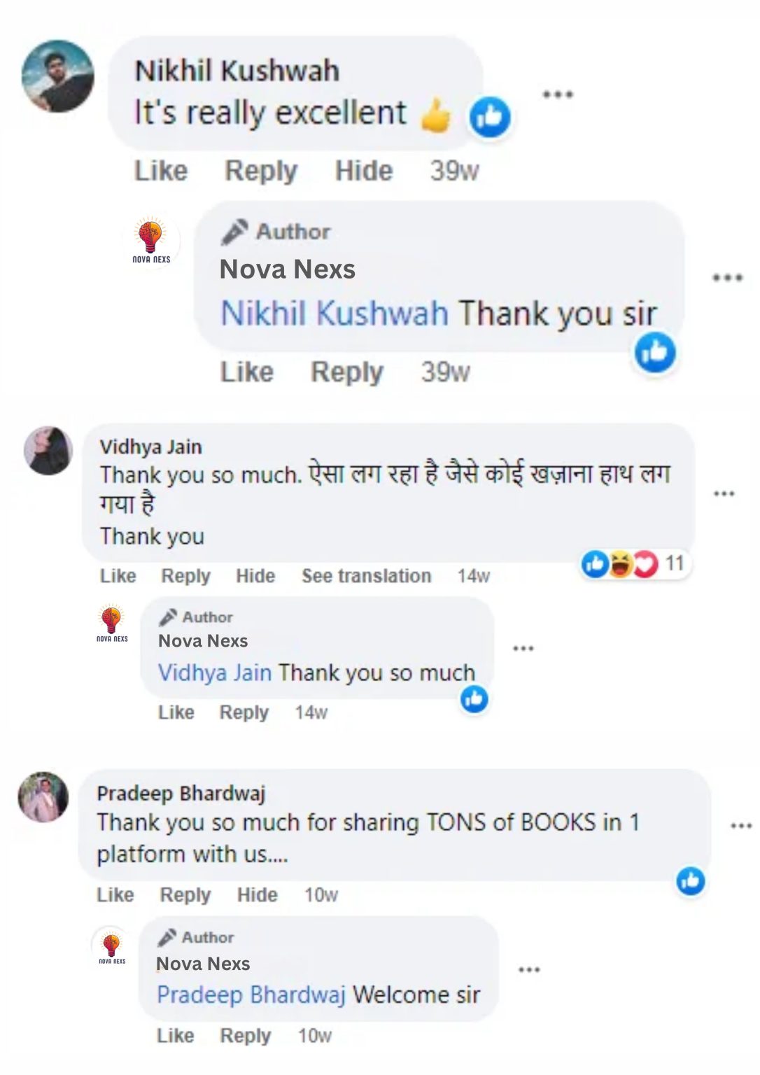 Customer feedback screenshot 3